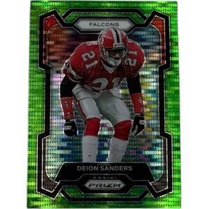 2023 Panini Prizm - Deion Sanders #15 Green Wave Prizm